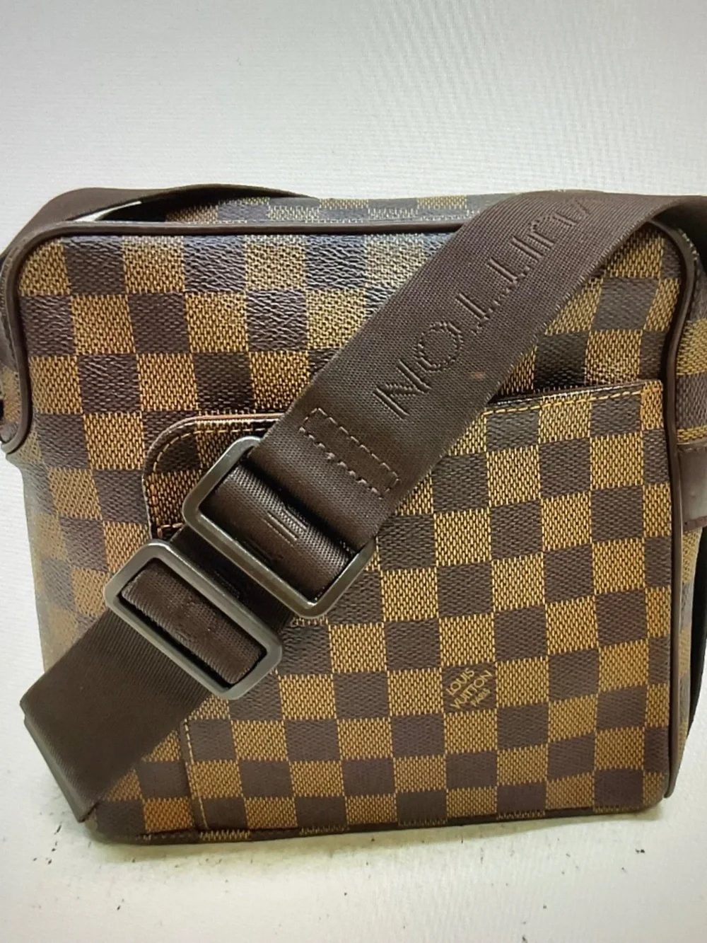 Louis Vuitton N41442 Olav PM Ebene Damier Shoulder Bag Brown France 5662237.